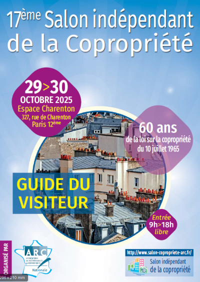Un événement à ne pas manquer : Le 17ème salon de l'ARC qui se tiendra les mercredi 29 et jeudi 30 Octobre 2025