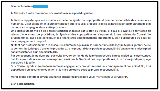 Le cabinet SYNDIL semble avoir oublié qu’il est le syndic de la copropriété