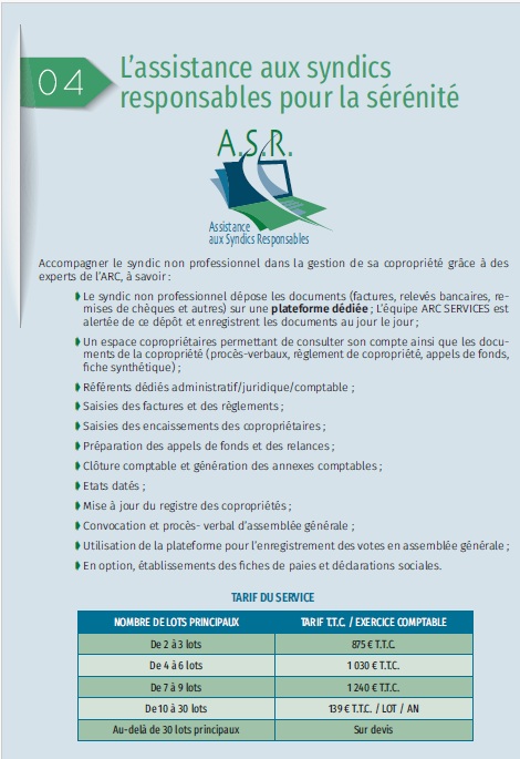 L'OFFRE SERENITE : L'ASSISTANCE AUX SYNDICS RESPONSABLES